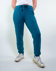 Pantalone in felpa con coulisse e polsino
