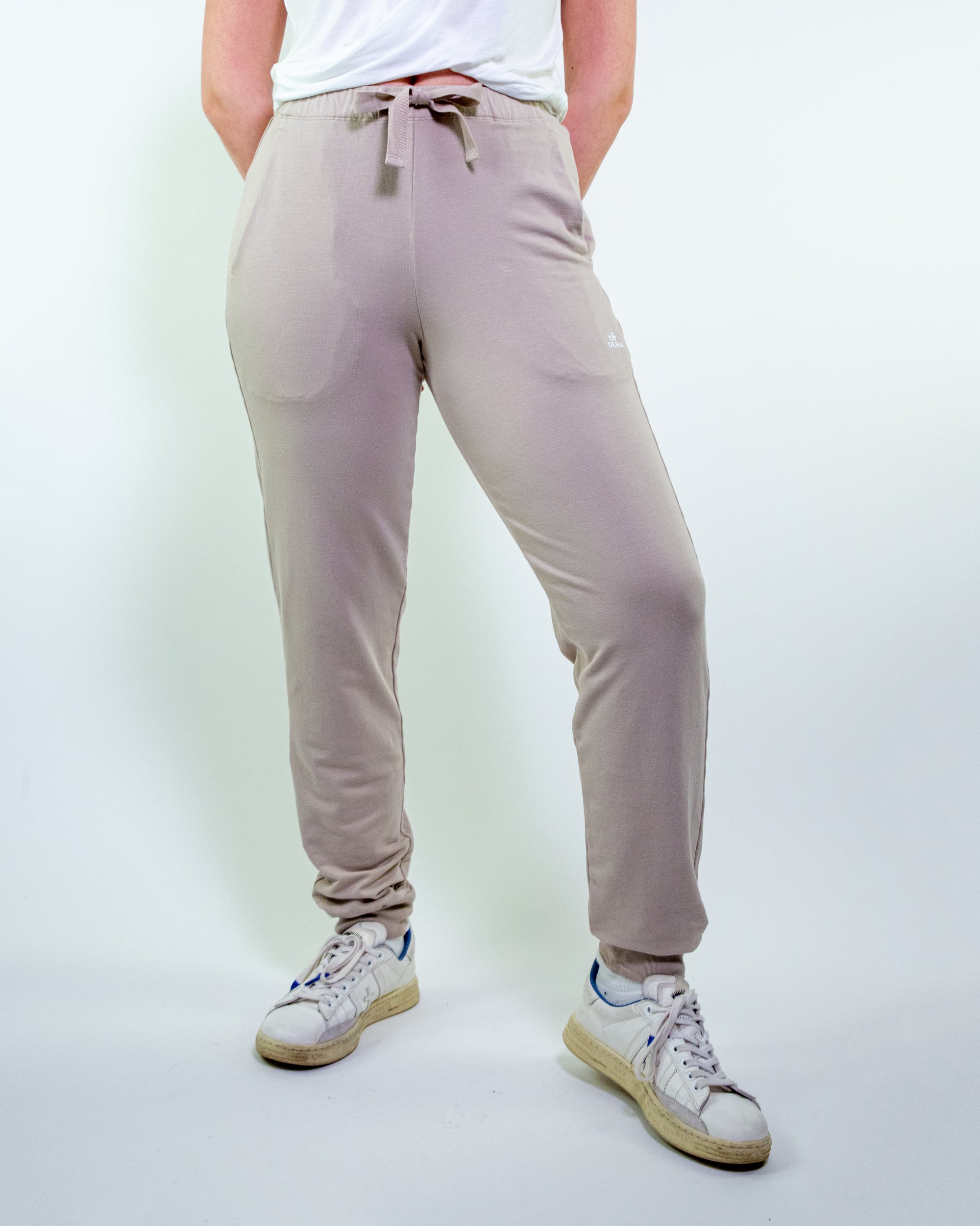 Pantalone in felpa con coulisse e polsino