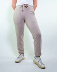 Pantalone in felpa con coulisse e polsino