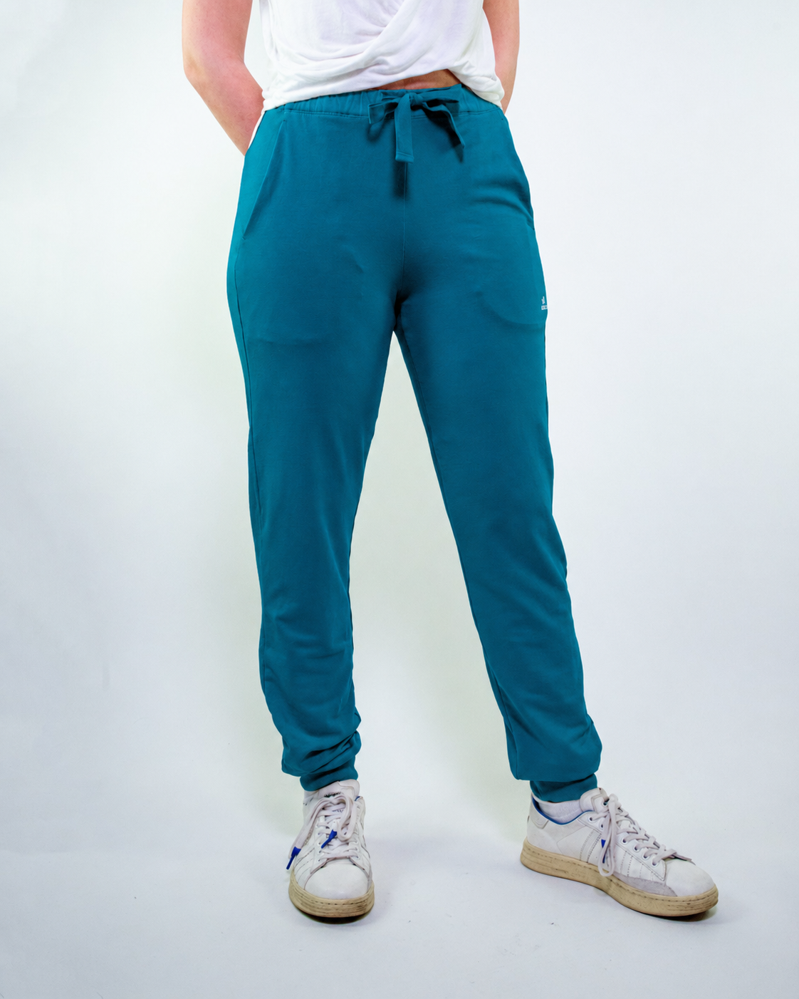 Pantalone in felpa con coulisse e polsino