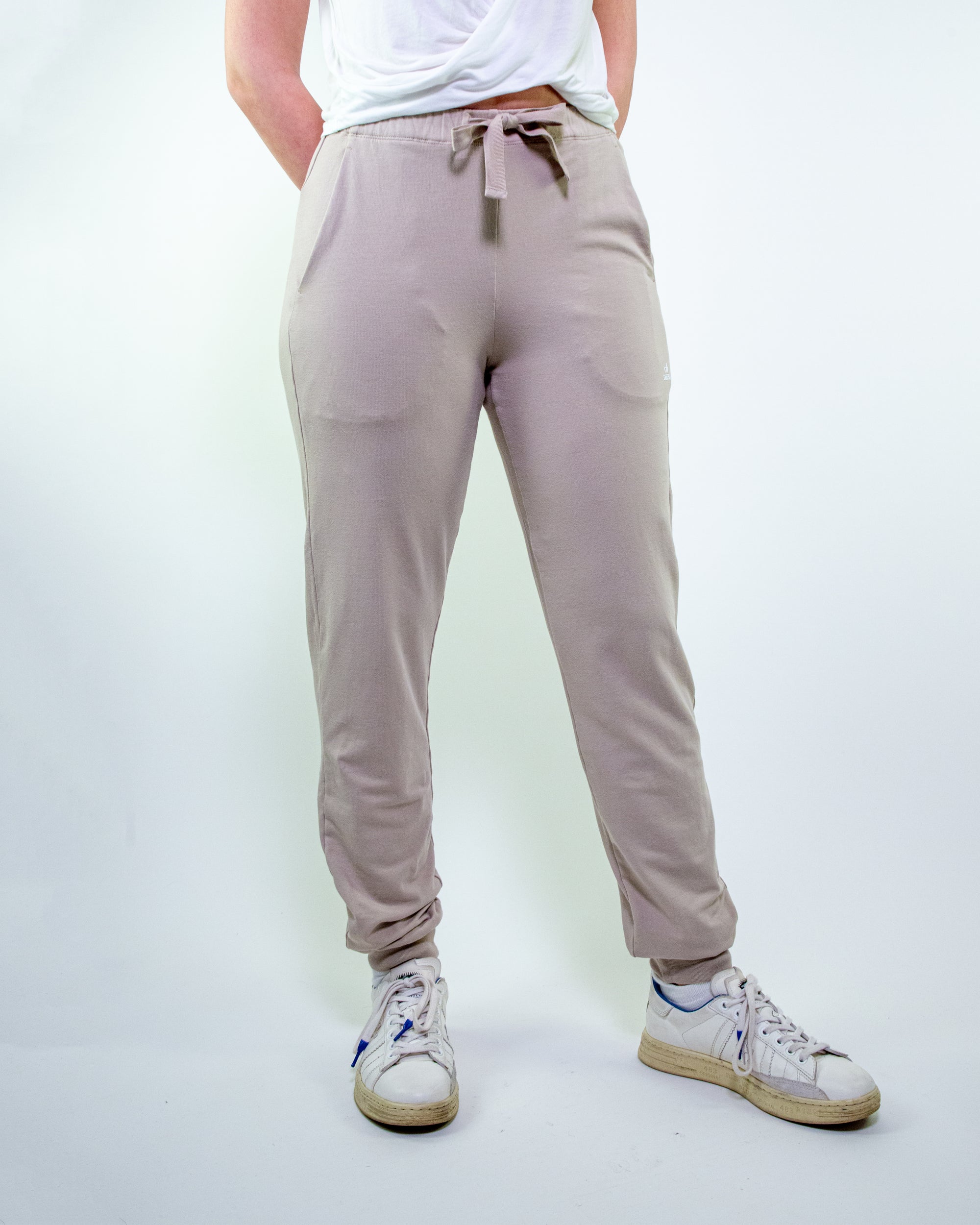 Pantalone in felpa con coulisse e polsino