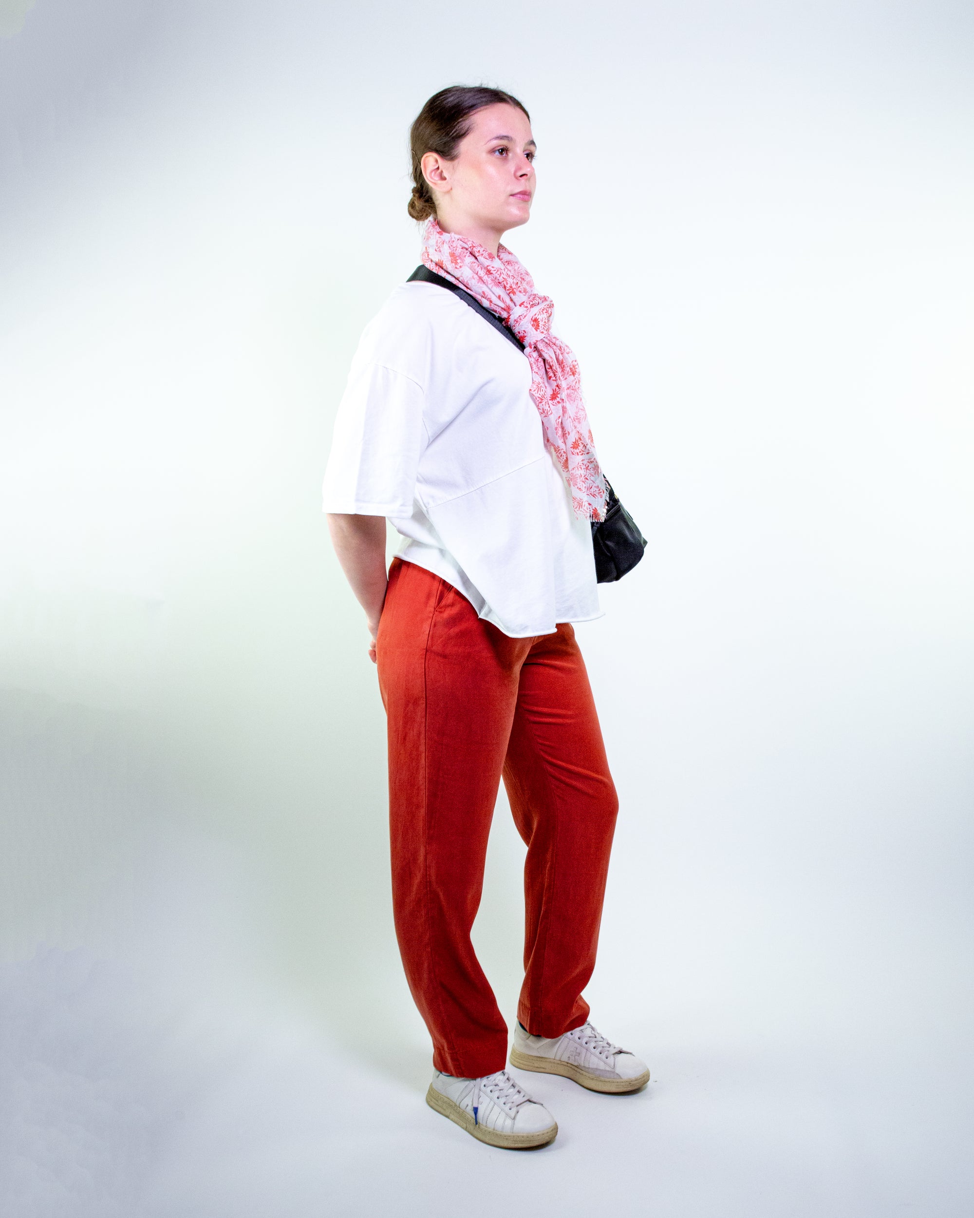 Foulard fantasia corallo