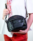 Borsa piccola a tracolla tessuto misto nylon