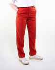 PANTALONE Dritto con 1/2 elastico in tencel