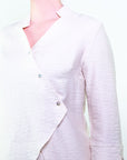 Camicia in viscosa con taglio asimmetrico