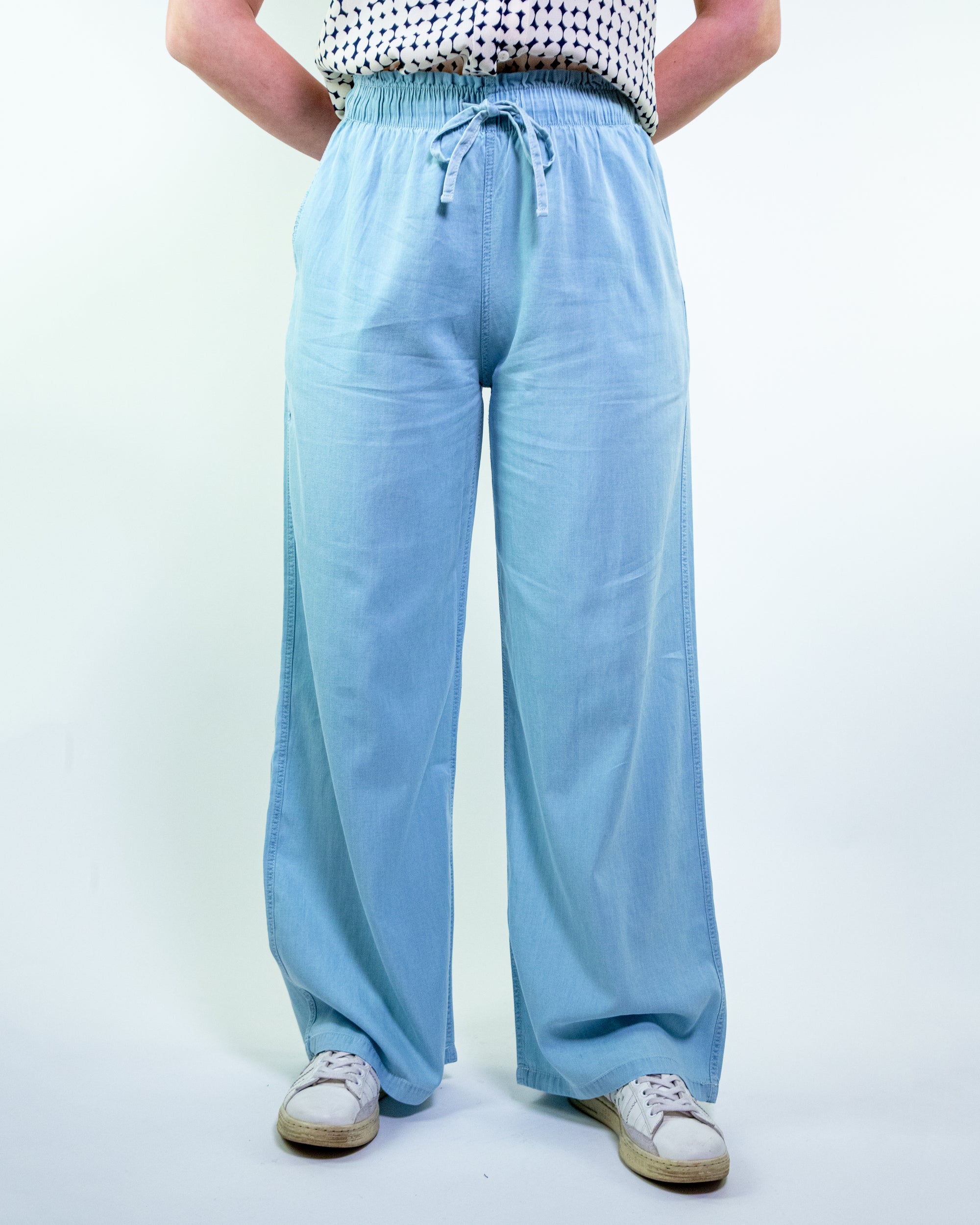 Pantalone palazzo con coulisse
