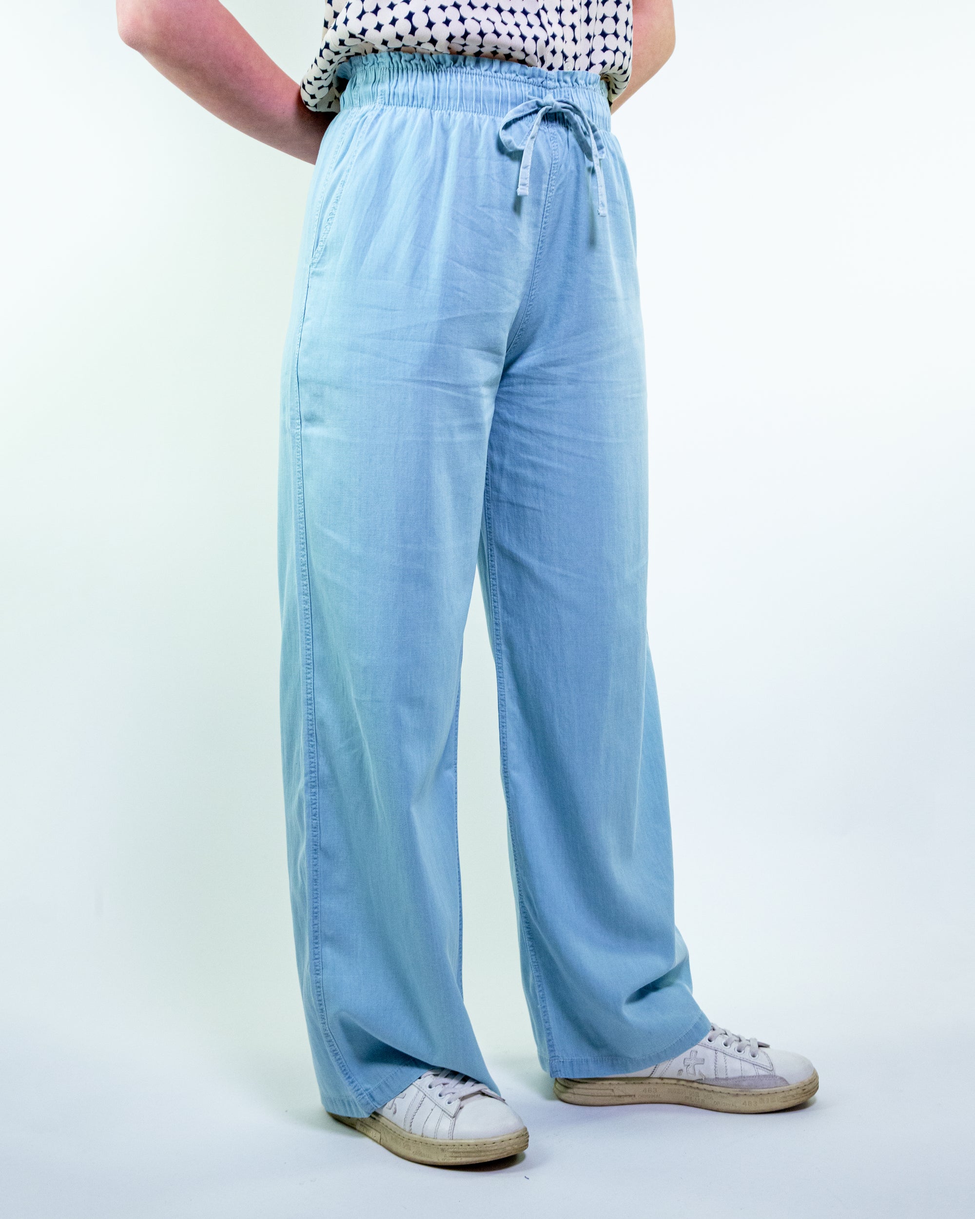 Pantalone palazzo con coulisse