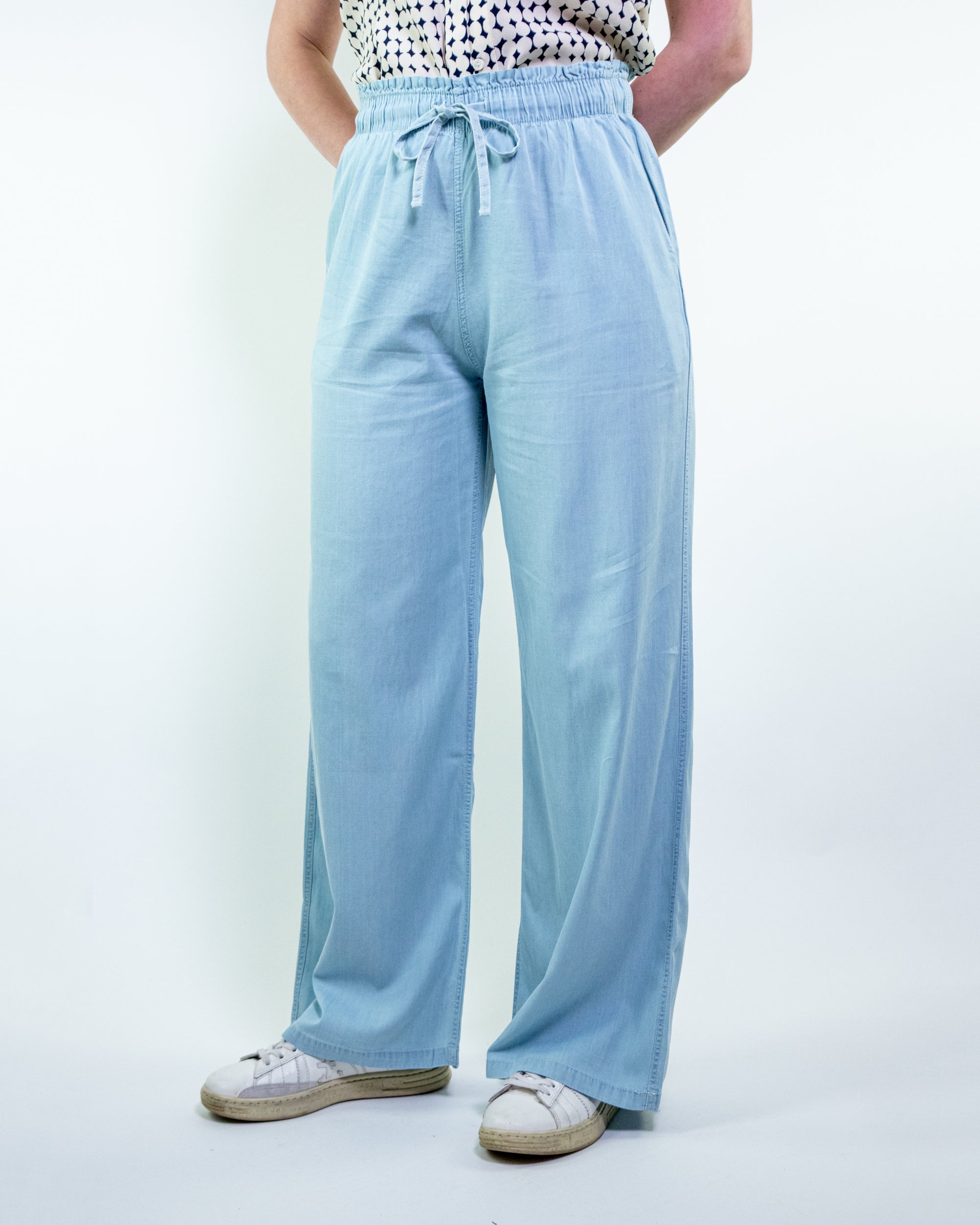 Pantalone palazzo con coulisse