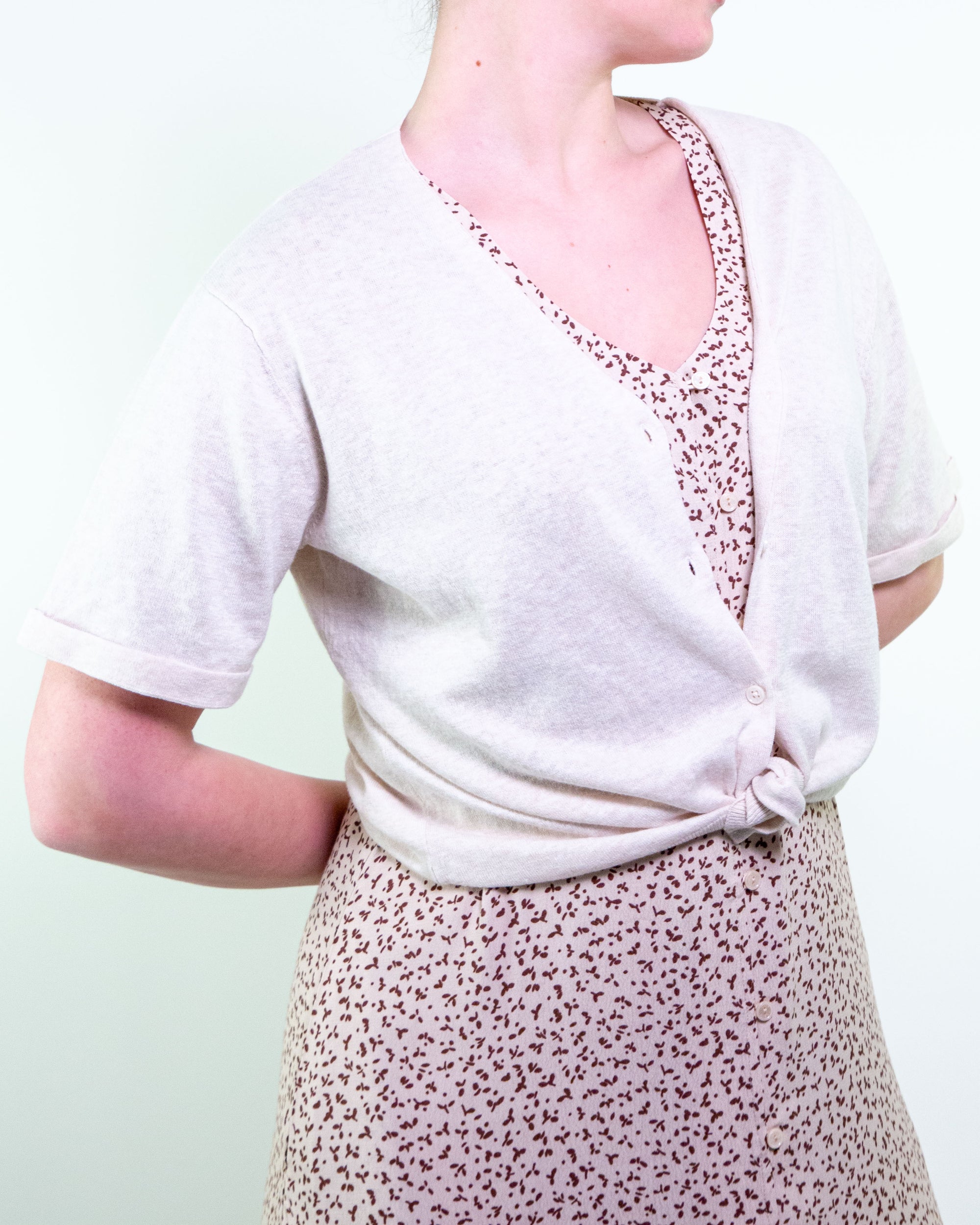 Cardigan m/c misto lino