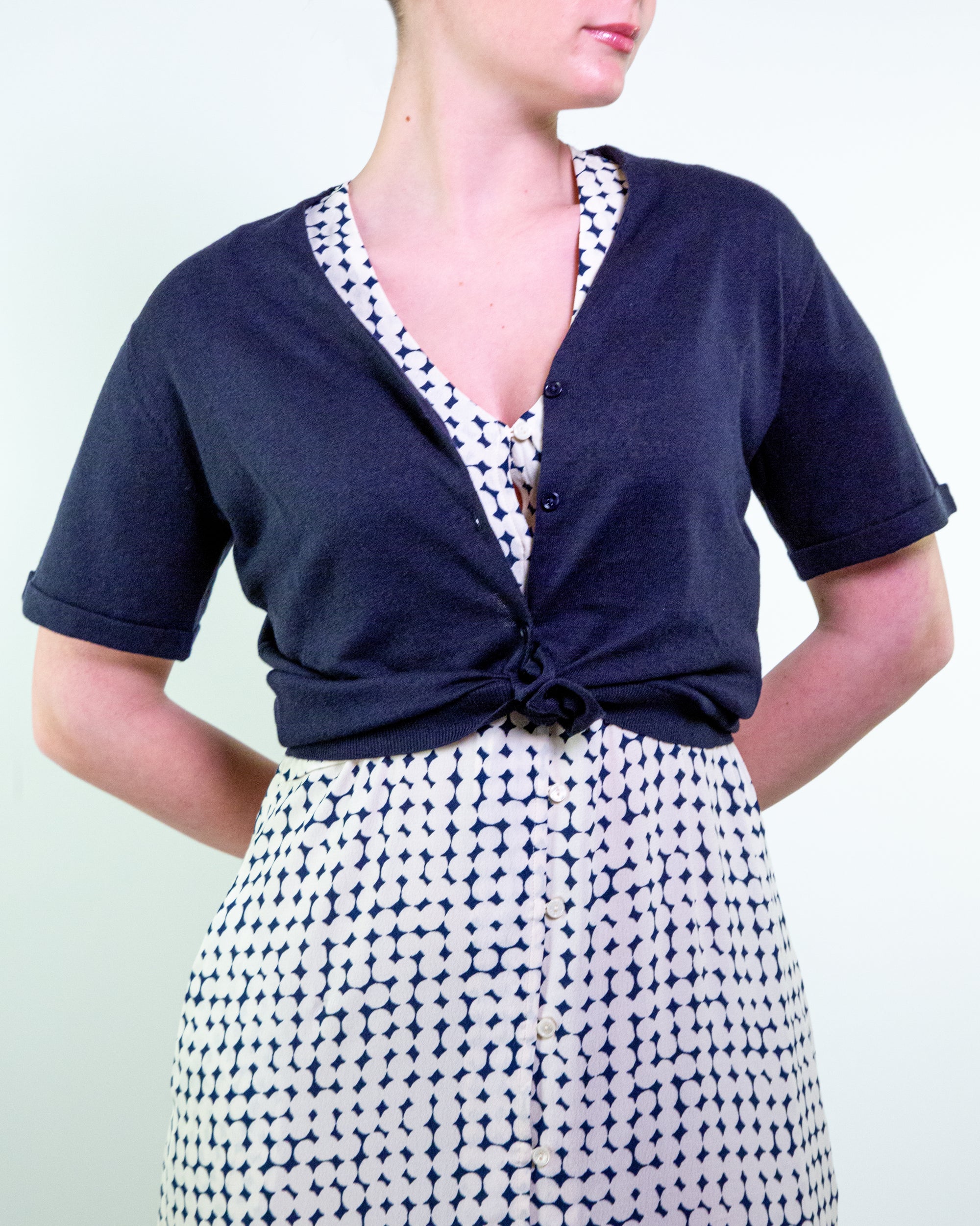 Cardigan m/c misto lino