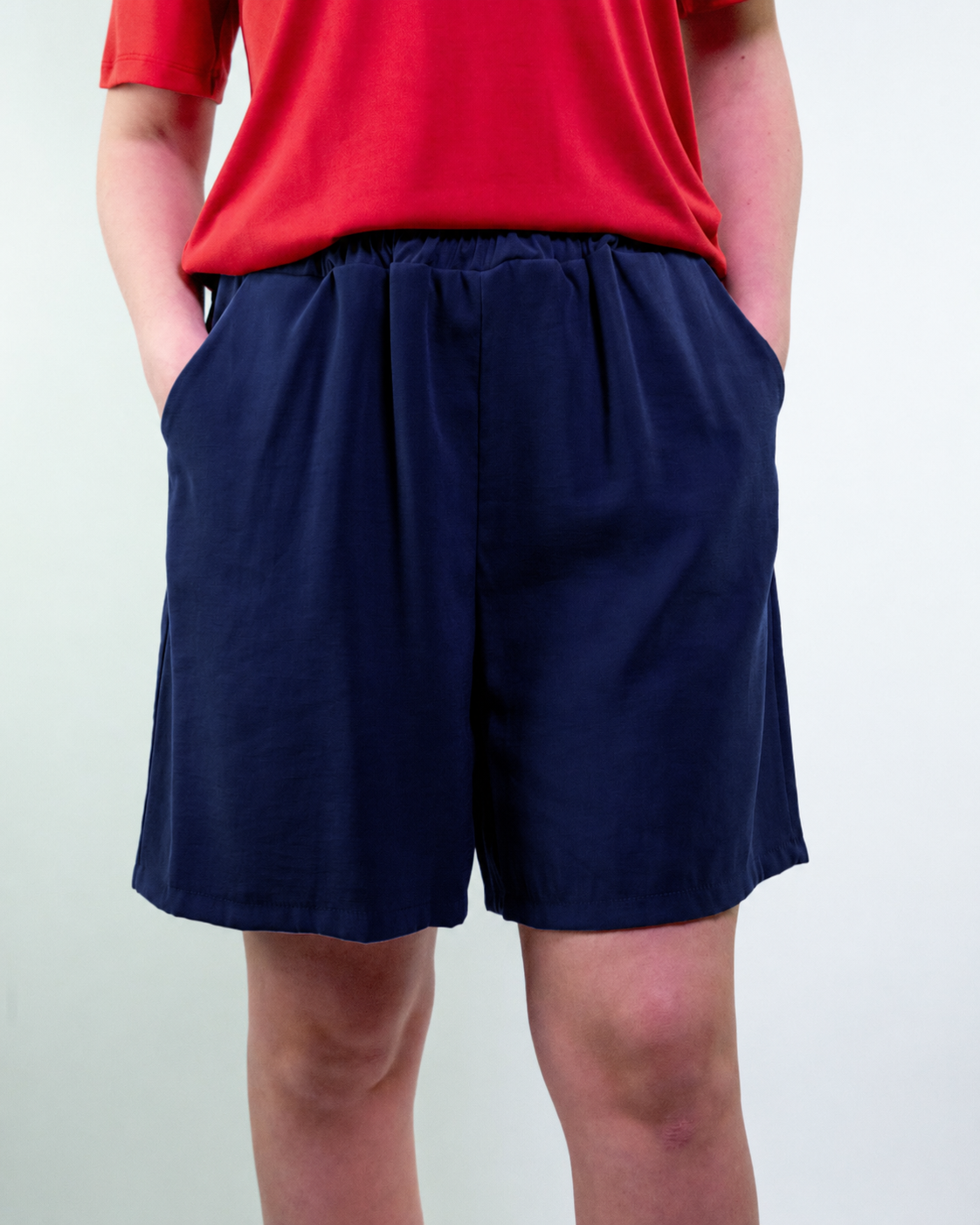 Bermuda in twill di viscosa