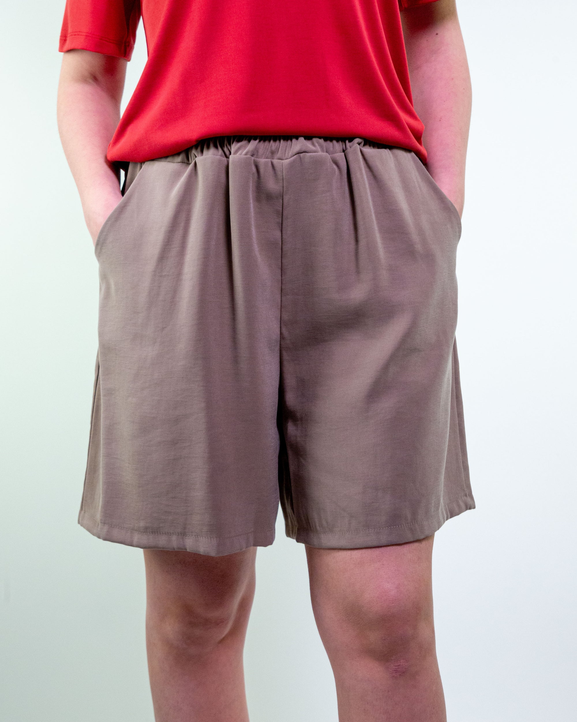 Bermuda in twill di viscosa