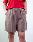 Bermuda in twill di viscosa