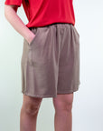 Bermuda in twill di viscosa
