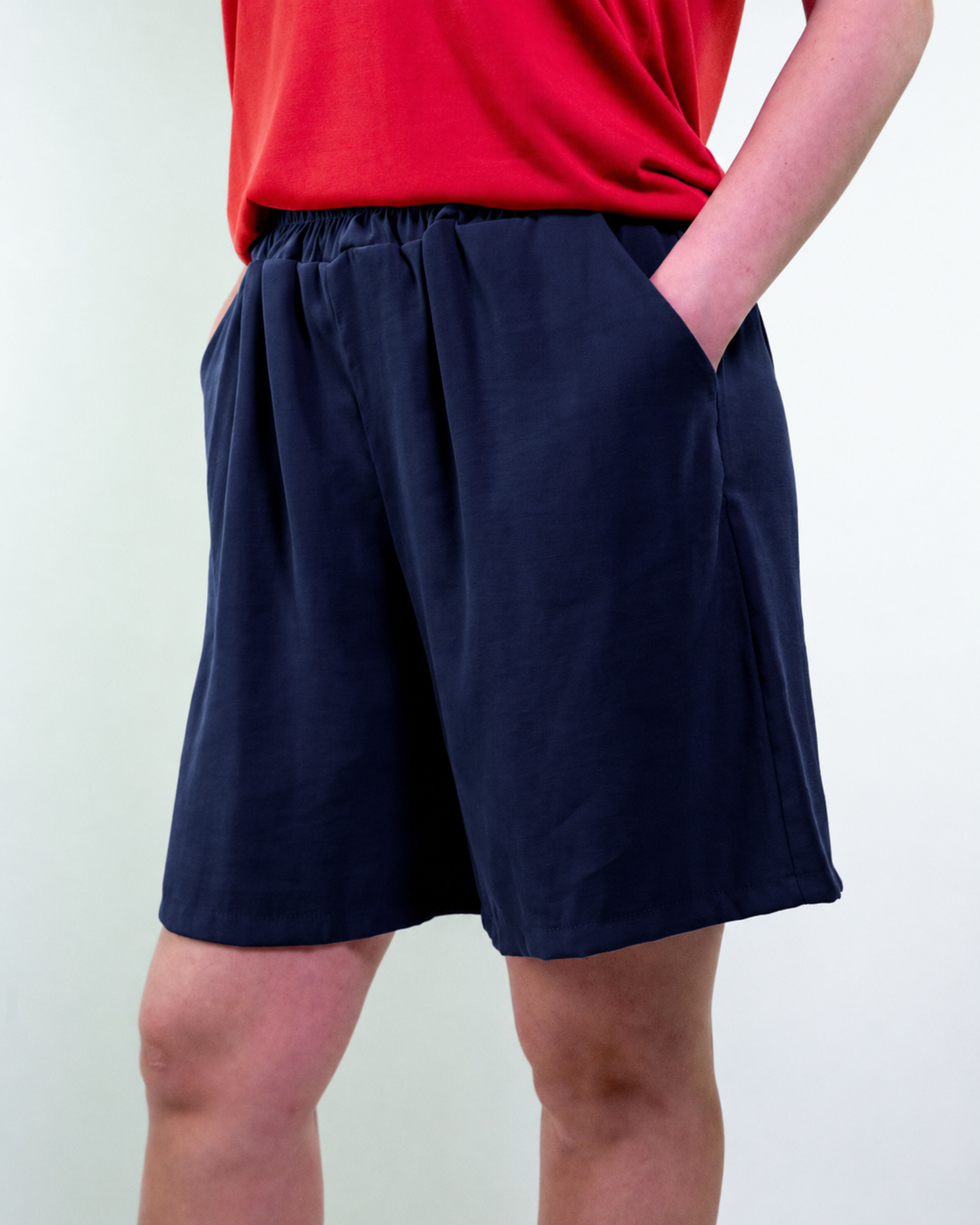 Bermuda in twill di viscosa