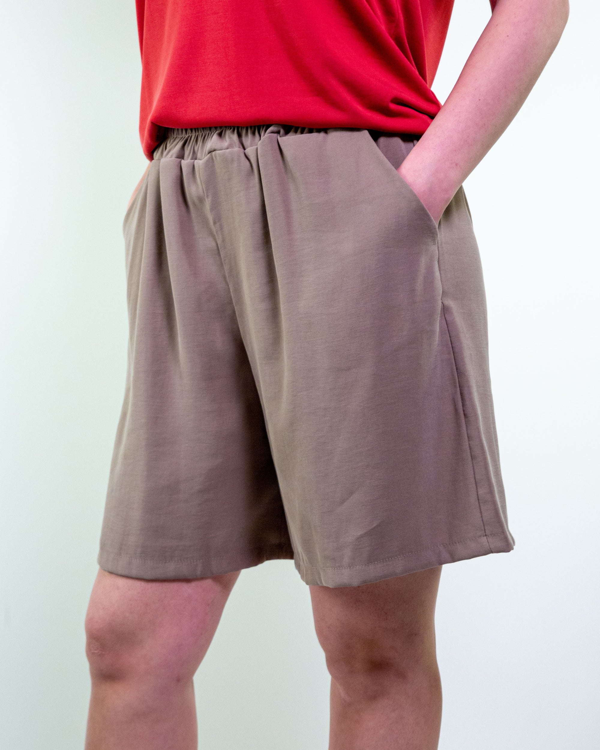Bermuda in twill di viscosa