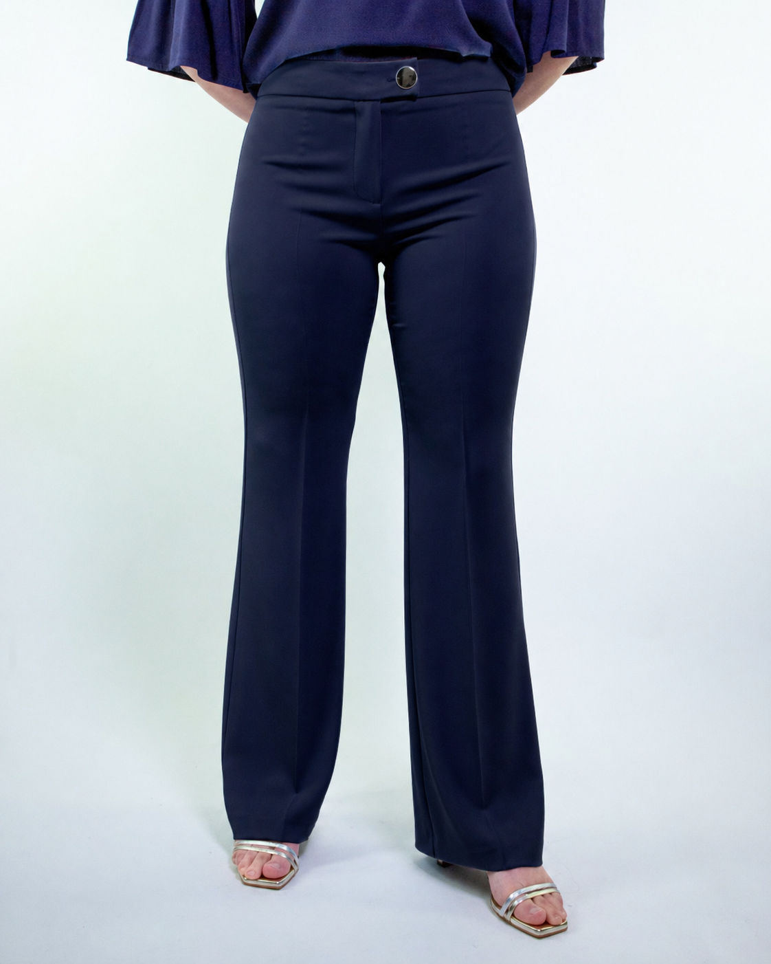 Pantalone a zampetta in cady