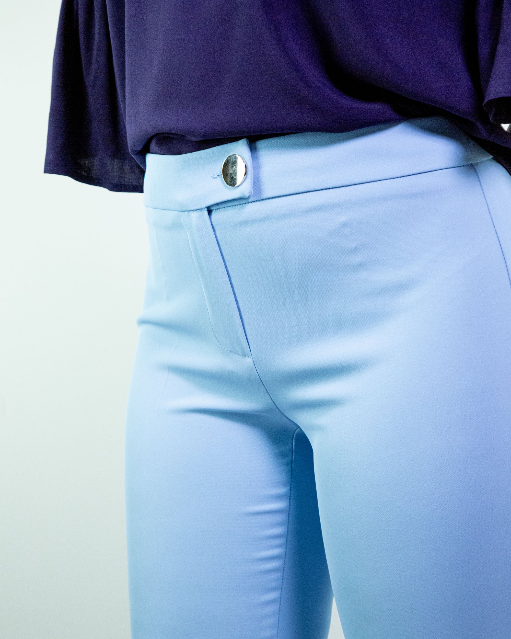 Pantalone a zampetta in cady