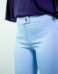 Pantalone a zampetta in cady