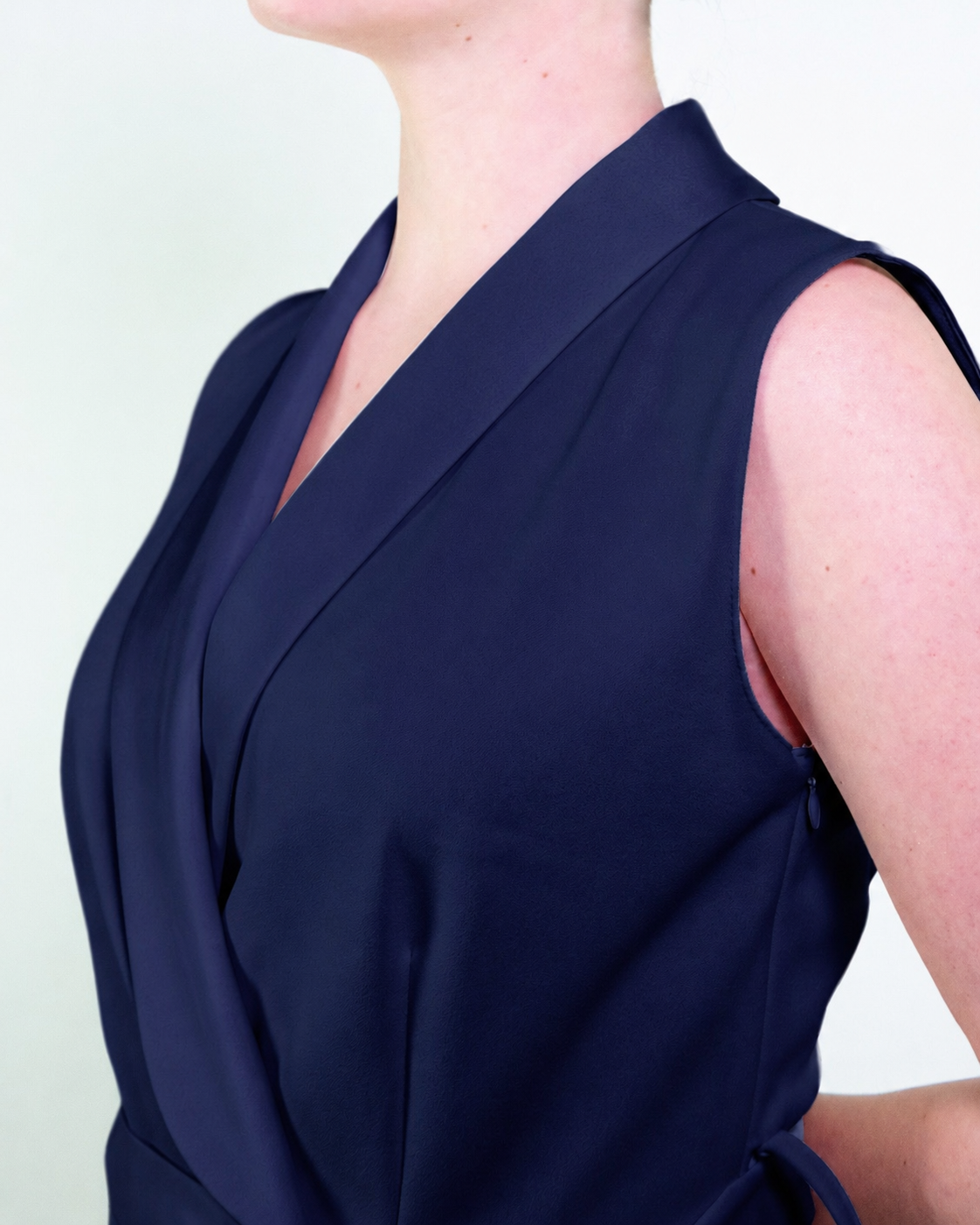 Jumpsuit con inserti in raso