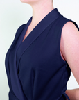 Jumpsuit con inserti in raso