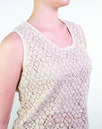 Top smanicato macramè