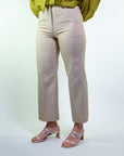 Pantalone largo tasca chino con dettaglio lurex