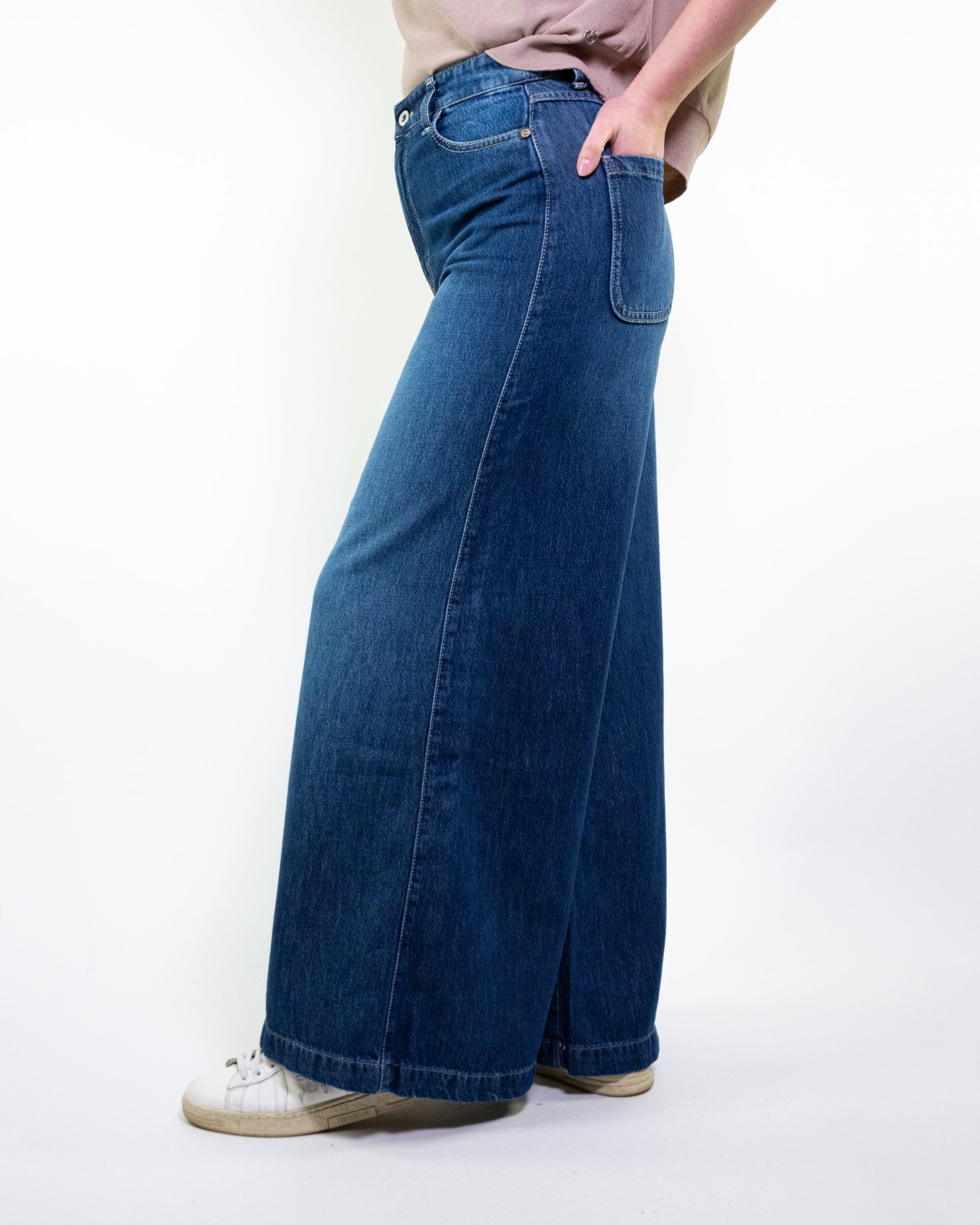 JEANS FLARE/BOOTCUT PLEASE BLU DENIM