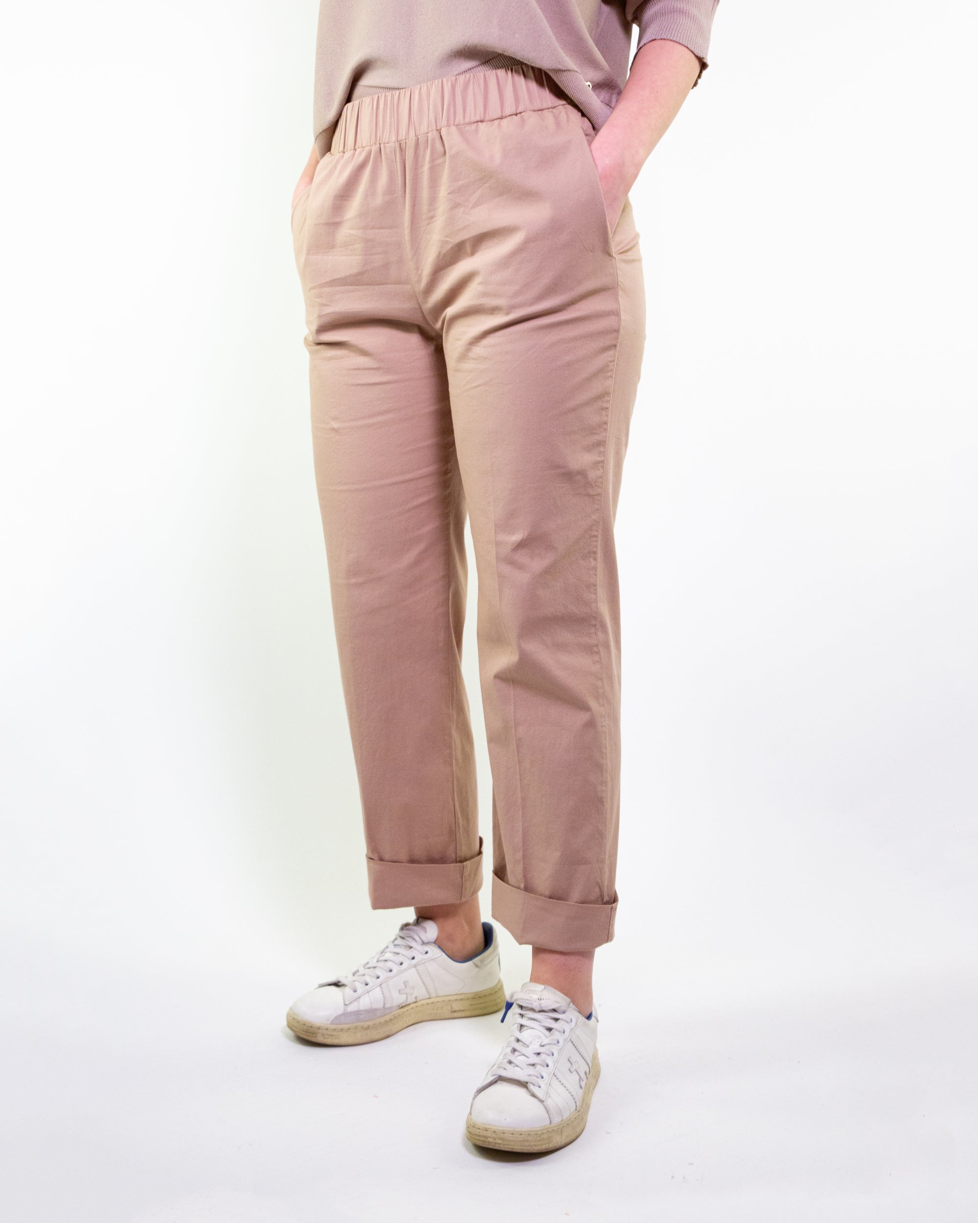 POPLIN STRAIGHT PANTS