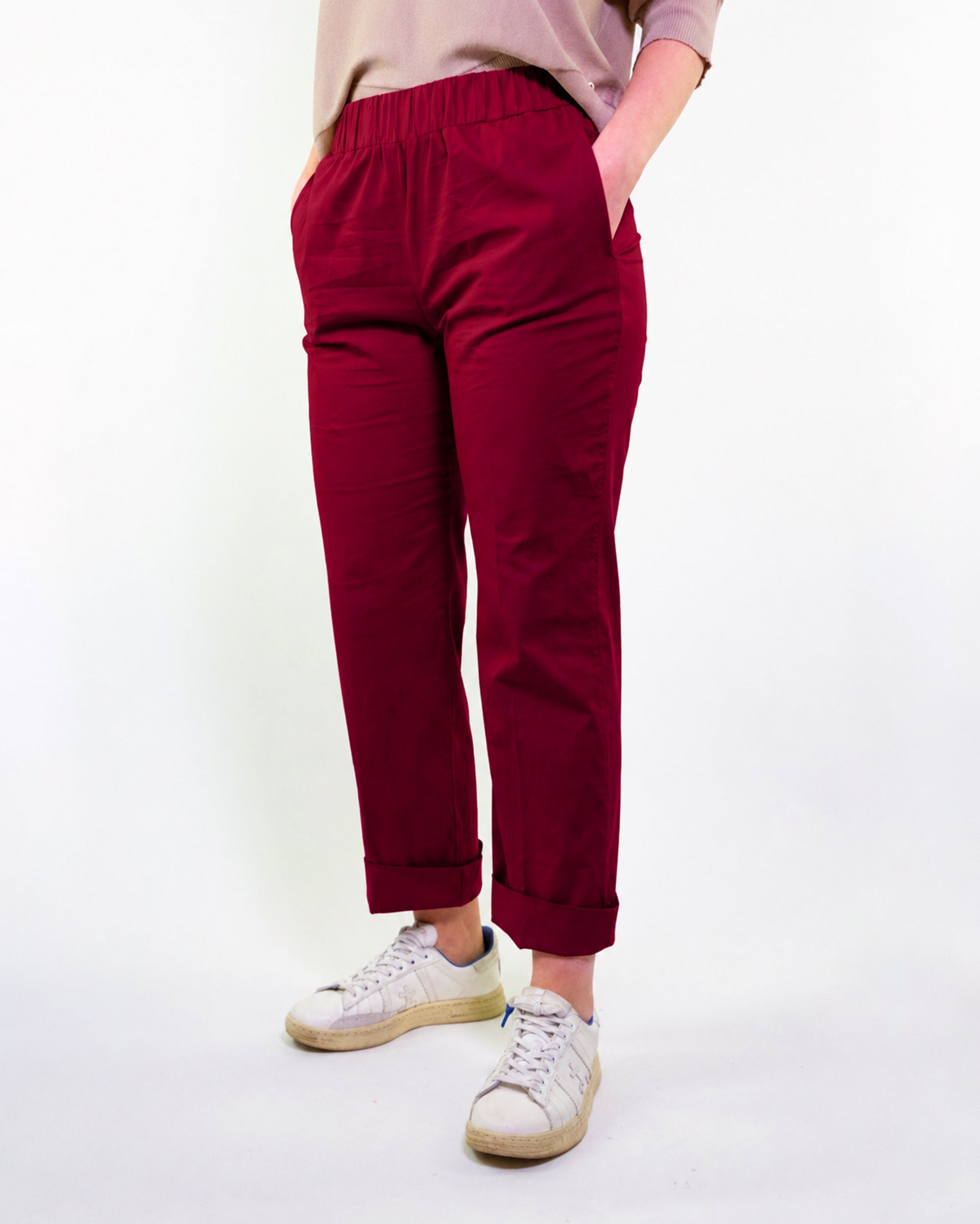 POPLIN STRAIGHT PANTS