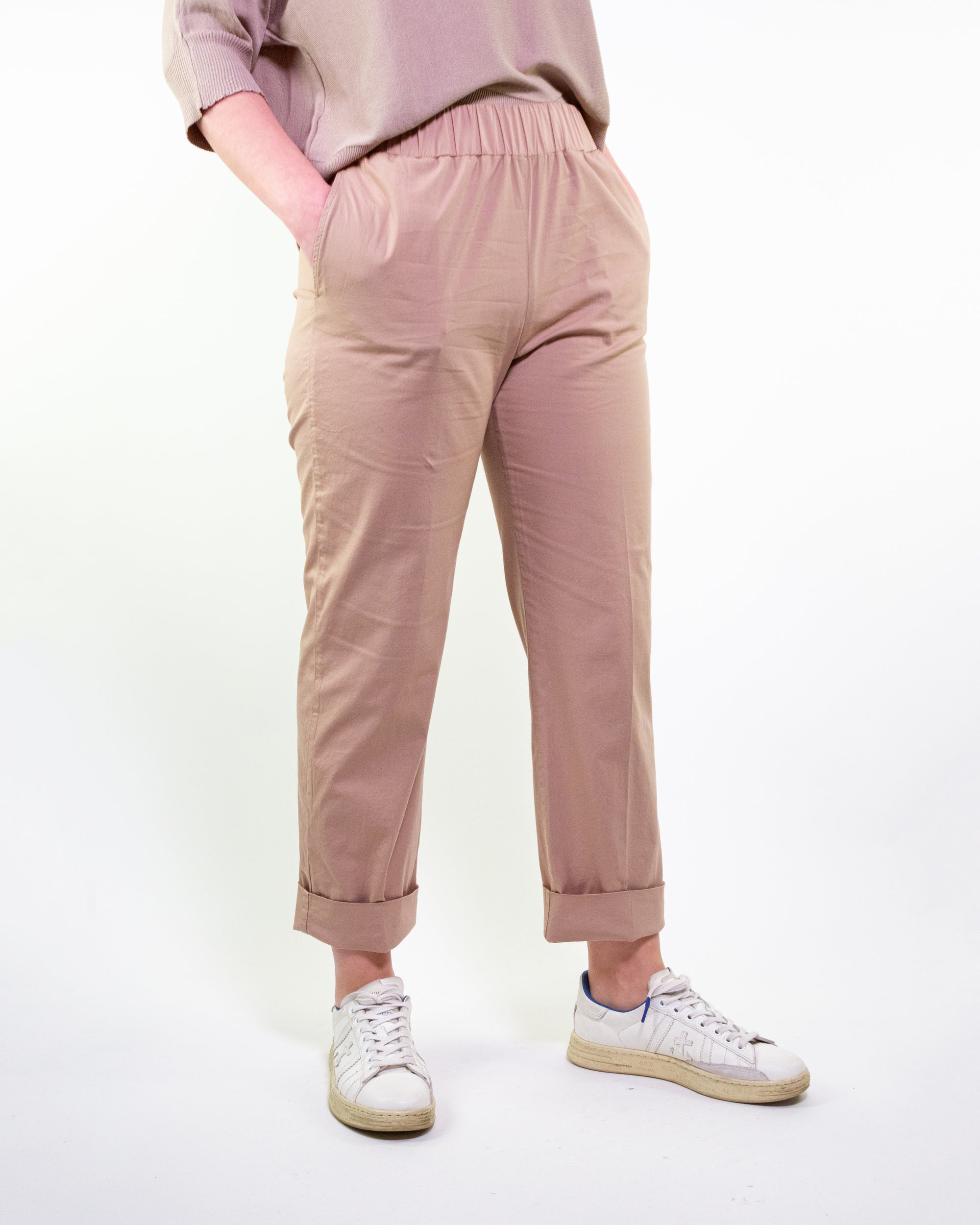 POPLIN STRAIGHT PANTS