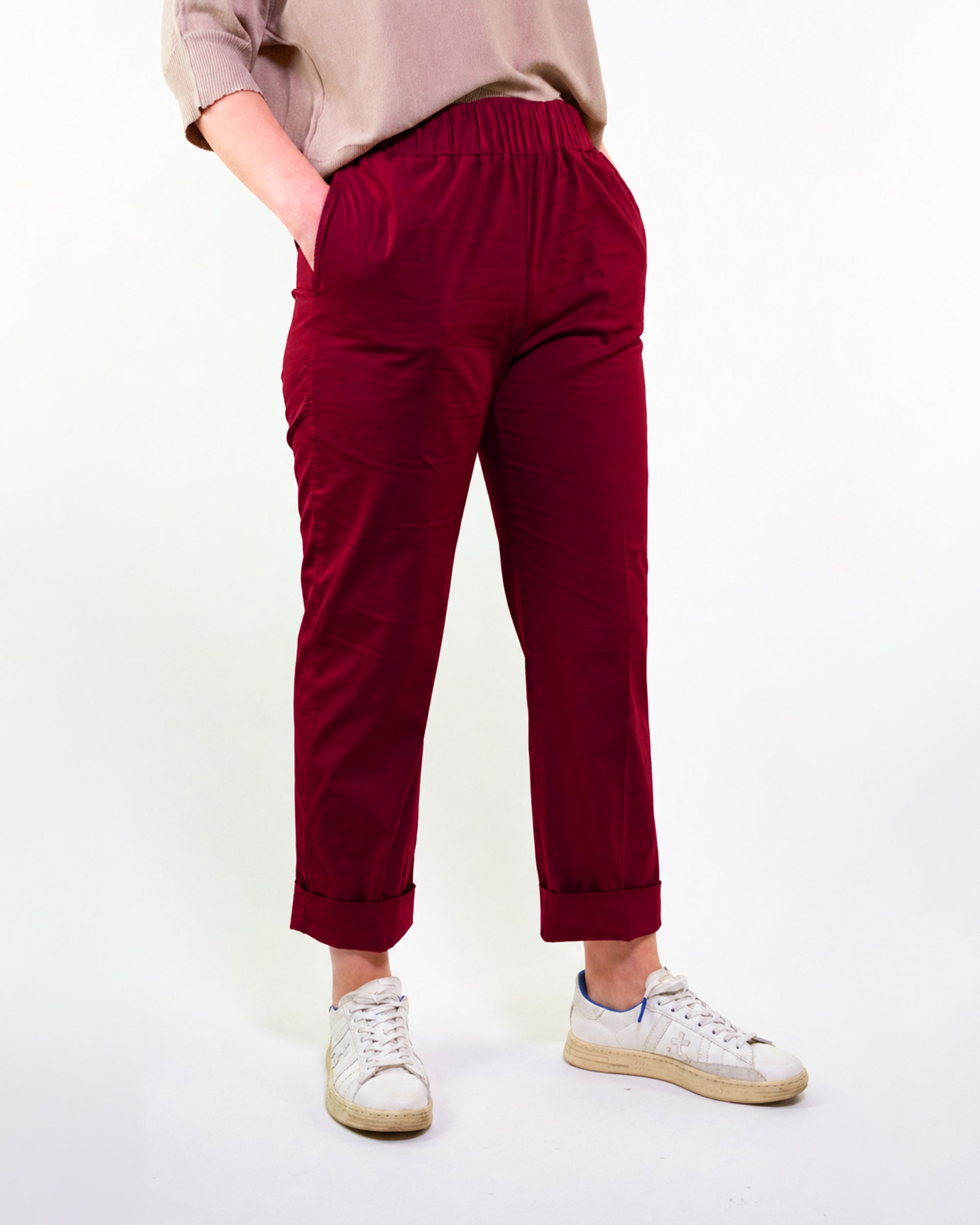 POPLIN STRAIGHT PANTS