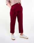 POPLIN STRAIGHT PANTS