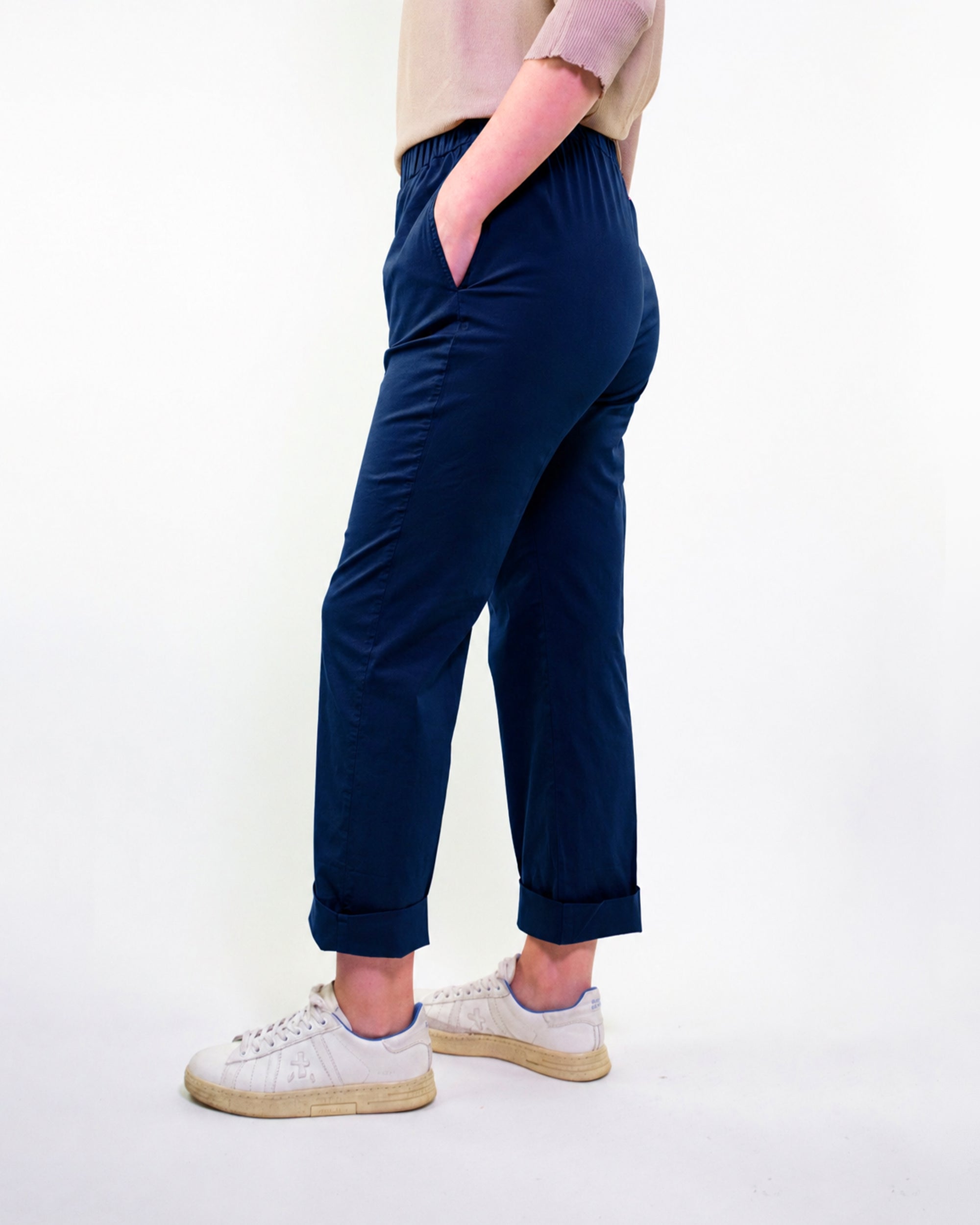 POPLIN STRAIGHT PANTS