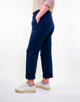 POPLIN STRAIGHT PANTS