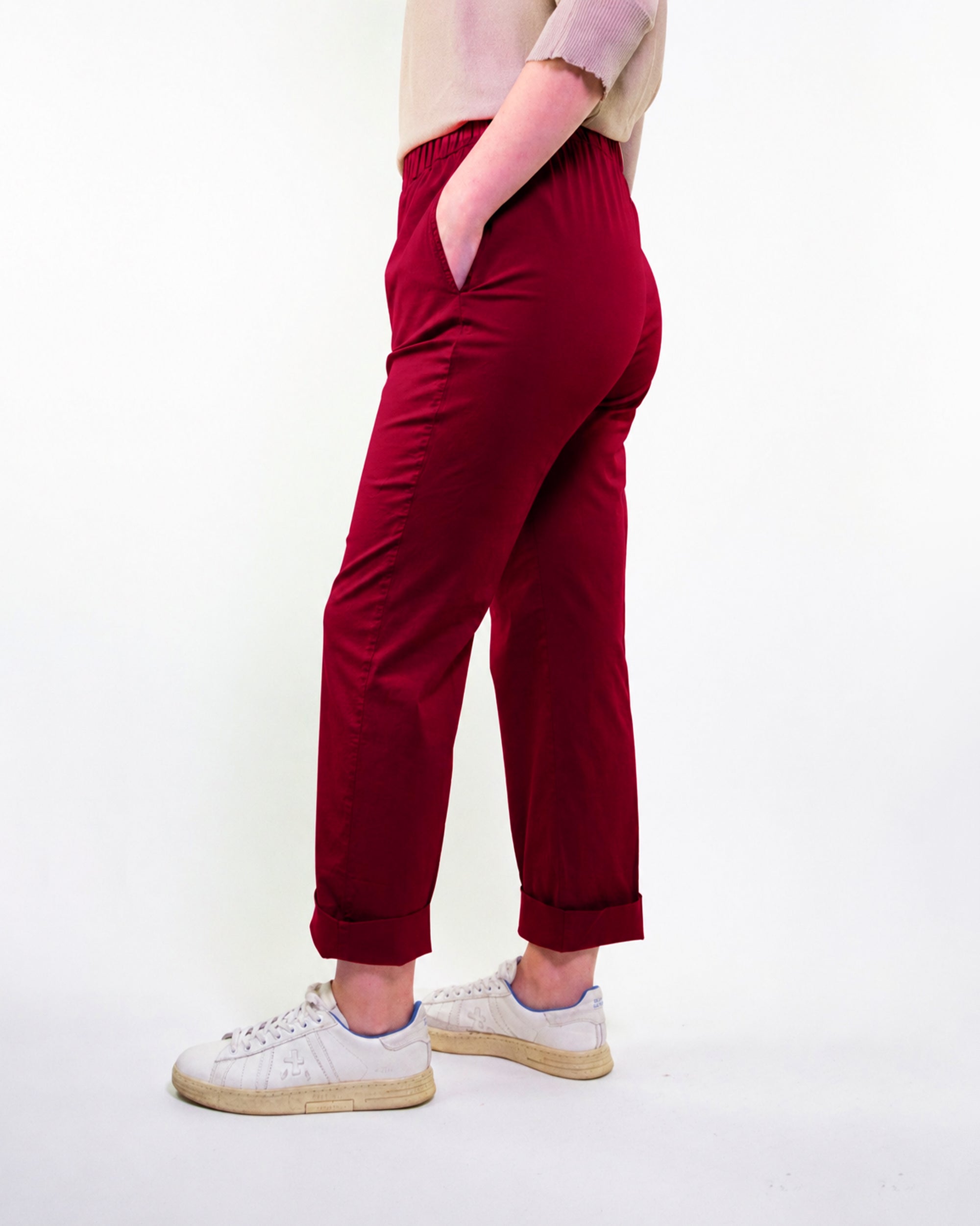 POPLIN STRAIGHT PANTS