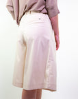 Bermuda in cotone stretch satin