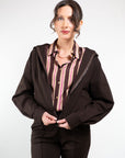 GIACCA FELPA CON CAPPUCCIO E ZIP