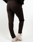 PANTALONI CON ELASTICO SLIM FIT CON CUCITURA APPLICATA
