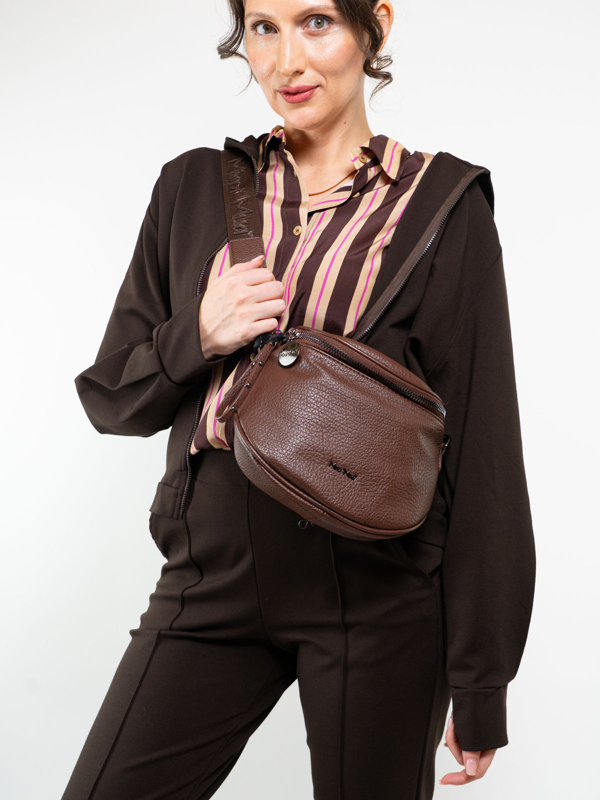 BORSA MARSUPIO CON TRACOLLA LOGATA