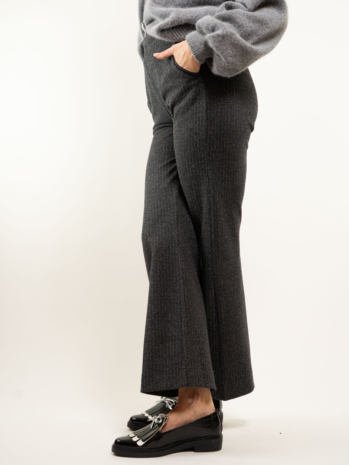 PANTALONE CON ELASTICO GAMBA DRITTA ZAMPETTA SPIGATO