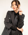 BLAZER GESSATO DOPPIO PETTO E PENCE