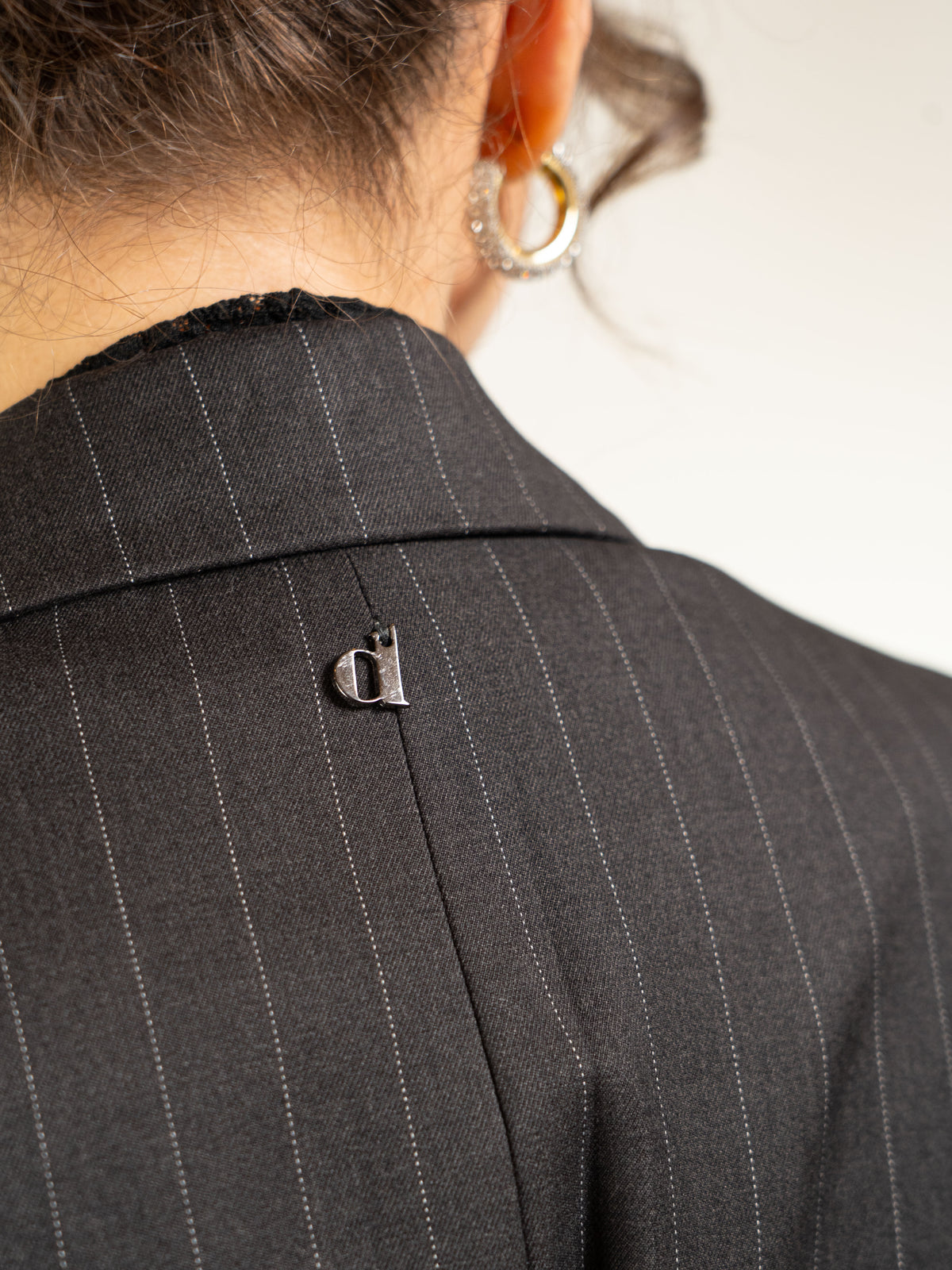 BLAZER GESSATO DOPPIO PETTO E PENCE