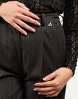 BLAZER GESSATO DOPPIO PETTO E PENCE