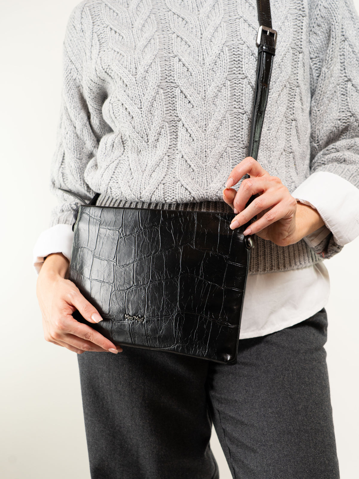 BORSA A BUSTA CON TRACOLLA EFFETTO COCCO