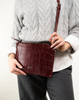 BORSA A BUSTA CON TRACOLLA EFFETTO COCCO