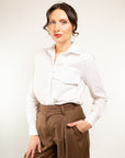 CAMICIA OVER CON TASCONE POPELINE