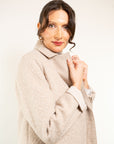 CAPPOTTO MONOPETTO TESSUTO RICCIOLINO