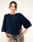 MAGLIA GIROCOLLO M/C MISTO ALPACHA