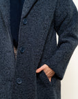 CAPPOTTO MONOPETTO TESSUTO RICCIOLINO